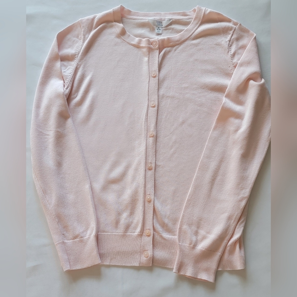 Time and Tru Women's Pink Cardigan Sweater